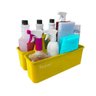 Cesto Organizador Funcional De Produto De Limpeza Bralimpia Amarelo - 2