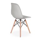 Ver imagem 4 de Conjunto Mesa Redonda Aline 70cm Branca com 2 Cadeiras Eames Eiffel - Cinza