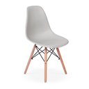 Ver imagem 3 de Conjunto Mesa Redonda Aline 70cm Branca com 2 Cadeiras Eames Eiffel - Cinza