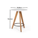 Ver imagem 6 de Conjunto Mesa Redonda Aline 70cm Branca com 2 Cadeiras Eames Eiffel - Cinza