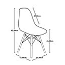 Ver imagem 5 de Conjunto Mesa Redonda Aline 70cm Branca com 2 Cadeiras Eames Eiffel - Cinza