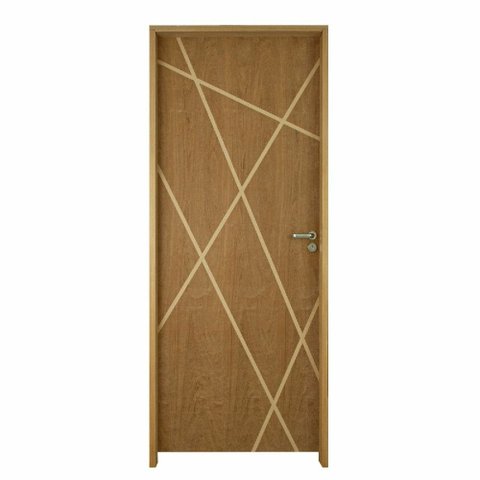 Porta Agatha 72x210 Fechadura Wc Cromada Lado Esquerdo