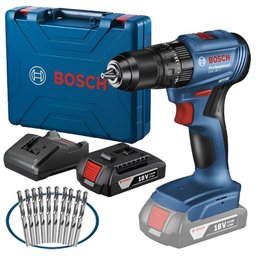 Parafusadeira Furadeira 18v Impacto GSB185-LI BOSCH + Kit-Bivolt - 1