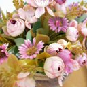 Ver imagem 7 de Arranjo de Flores Artificiais Camélias no Vaso de Vidro 23cm | Formosinha