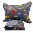 Ver imagem 3 de Colcha Infantil Solteiro Dupla Face Menino e Menina Skate