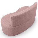 Ver imagem 7 de Sofá 2 Lugares 140cm Orgânico para Sala de Estar Living Larissa L02 Linho Rosê- Lyam Decor