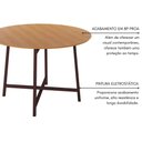 Ver imagem 5 de Mesa Redonda 90cm Modelo Festa - Base Marrom