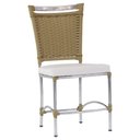 Ver imagem 1 de Cadeira em Alumínio e Fibra Sintética Jk para Cozinha, Edícula - Avelã