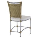 Ver imagem 3 de Cadeira em Alumínio e Fibra Sintética Jk para Cozinha, Edícula - Avelã