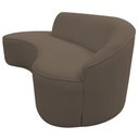 Ver imagem 6 de Sofá Curvo 02 Lugares 150cm Braço Esquerdo Eron Bouclê Marrom - CasaePoltrona