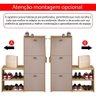 Sapateira Estreita 3 Gavetas Organizadora Banqueta Calçados Gancho Casaco Bolsa Hall Entrada Quarto - 7