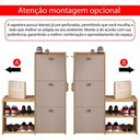 Ver imagem 7 de Sapateira Estreita 3 Gavetas Organizadora Banqueta Calçados Gancho Casaco Bolsa Hall Entrada Quarto