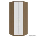 Ver imagem 1 de Guarda Roupa Modulado 02 Portas 245cm 02 Gavetas Canto Closet Setiba