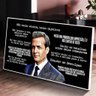 Quadro Frases Motivacionais Harvey Specter Black:60x40 cm/BORDA INFINITA - 5