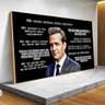 Quadro Frases Motivacionais Harvey Specter Black:60x40 cm/BORDA INFINITA - 3