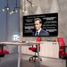 Quadro Frases Motivacionais Harvey Specter Black:60x40 cm/BORDA INFINITA - 1