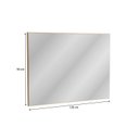 Ver imagem 2 de Painel para TV com Espelho 120cm x 90cm Linha Liga Modulado Marrom Canela