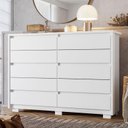 Ver imagem 3 de Cômoda Duetto 10 Gavetas Branco - Móveis Albatroz