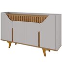 Ver imagem 7 de Aparador Buffet para Sala de Jantar 4 Portas 160cm Devon B02 Off White Naturalle - Lyam Decor
