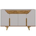 Ver imagem 2 de Aparador Buffet para Sala de Jantar 4 Portas 160cm Devon B02 Off White Naturalle - Lyam Decor