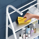 Ver imagem 4 de Rack Organizador Banheiro C/ 3 Prateira Estante C/ Toalheiro