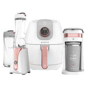 Kit Cadence Dream Rosé Gold - Fritadeira - Blender - Cafeteira - 220v
