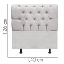 Ver imagem 3 de Cabeceira Estofada Cama Box Casal 140cm París Suede Cinza Claro- Mabe Magazine