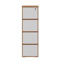 Ver imagem 6 de Arquivo para Escritório 4 Gavetas Y37 Freijó/Branco Artany