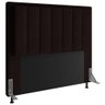 Cabeceira Cama Box Casal Veneza 140 Cm Sintético MV Estofados Marrom - 1