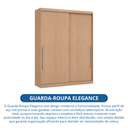 Ver imagem 7 de Módulo de Guarda Roupa 2 Portas 2 Gavetas Angelin Elegance Marrom