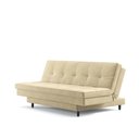 Ver imagem 3 de Sofá-Cama Roz Plush 4 Lugares Fixo Reclinável 180cm Bege Suede