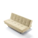 Ver imagem 4 de Sofá-Cama Roz Plush 4 Lugares Fixo Reclinável 180cm Bege Suede
