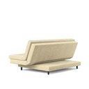 Ver imagem 2 de Sofá-Cama Roz Plush 4 Lugares Fixo Reclinável 180cm Bege Suede
