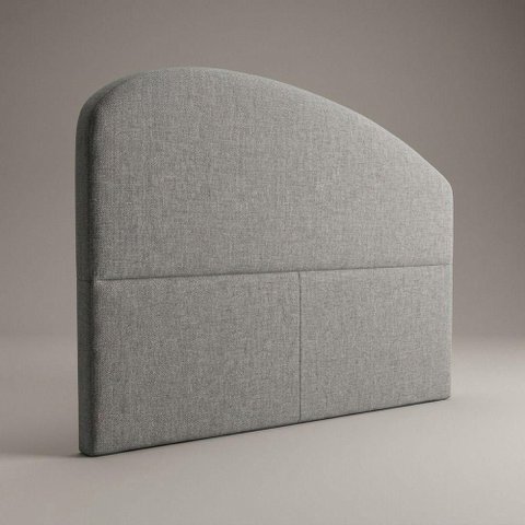Cabeceira Estofada Colli King Fixação no Box Madeira Maciça Linho Cinza Desk Design