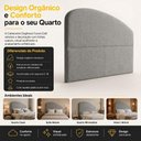 Ver imagem 7 de Cabeceira Estofada Colli King Fixação no Box Madeira Maciça Linho Cinza Desk Design