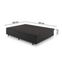Ver imagem 2 de Cama Box Baú Viúva 120x203x42 Cm Linho com Pistão a Gás