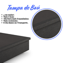 Ver imagem 6 de Cama Box Baú Viúva 120x203x42 Cm Linho com Pistão a Gás
