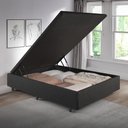 Ver imagem 1 de Cama Box Baú Viúva 120x203x42 Cm Linho com Pistão a Gás