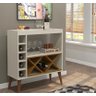 Aparador Adega Retrô Pés Palito Shadow Off White / Freijó - Comprar Moveis em Casa - 4