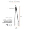 Pegador de Alimentos Inox Pinça Profissional Churrasco 40cm - 3