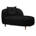 Ver imagem 2 de Banqueta Sofá Recamier Divã Siena Recepção e Clínica Bouclê:preto