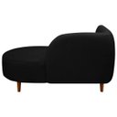 Ver imagem 5 de Banqueta Sofá Recamier Divã Siena Recepção e Clínica Bouclê:preto