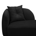 Ver imagem 3 de Banqueta Sofá Recamier Divã Siena Recepção e Clínica Bouclê:preto