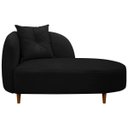 Ver imagem 6 de Banqueta Sofá Recamier Divã Siena Recepção e Clínica Bouclê:preto