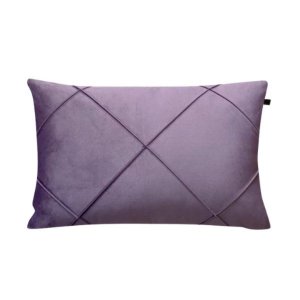 Capa de Almofada Retangular Veludo Roxo 30x45cm