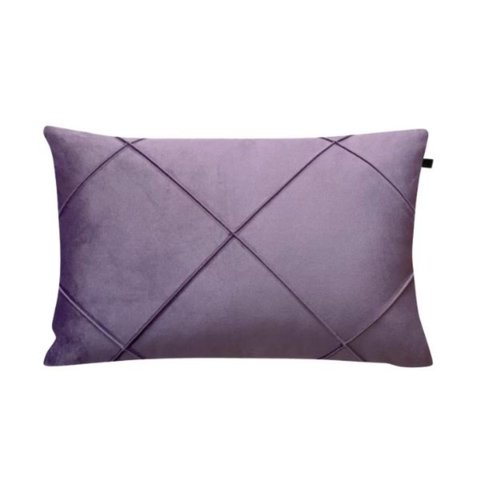 Capa de Almofada Retangular Veludo Roxo 30x45cm