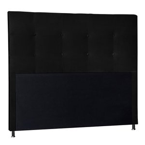 Cabeceira Berlim 1,40 Cm para Cama Box Casal Suede Preto
