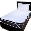 Ver imagem 1 de Capa Protetor Colchão Solteiro Impermeável Algodão 140 Fios 88x188cm