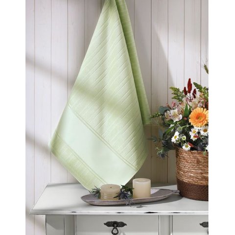 Toalha de Banho Velour Para Pintar Liso Artesanalle Dohler - Verde Chá
