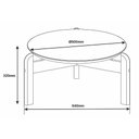 Ver imagem 5 de Mesa de Centro Lizz Off White/cedro - Casa D Móveis